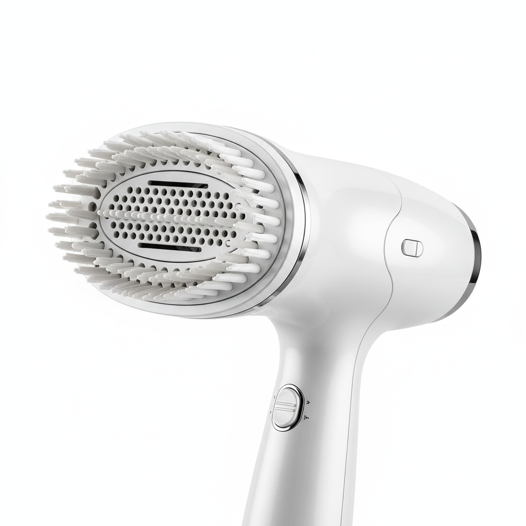 Pet hair dryer comb close up detail shot