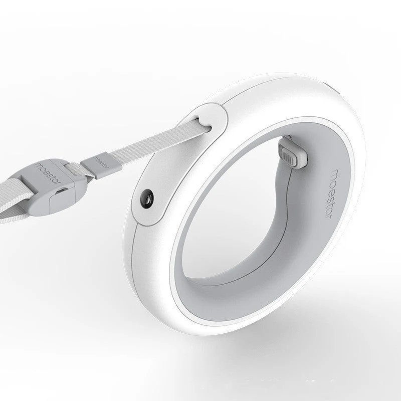 Pet Retractable USB Ring Leash — Grey