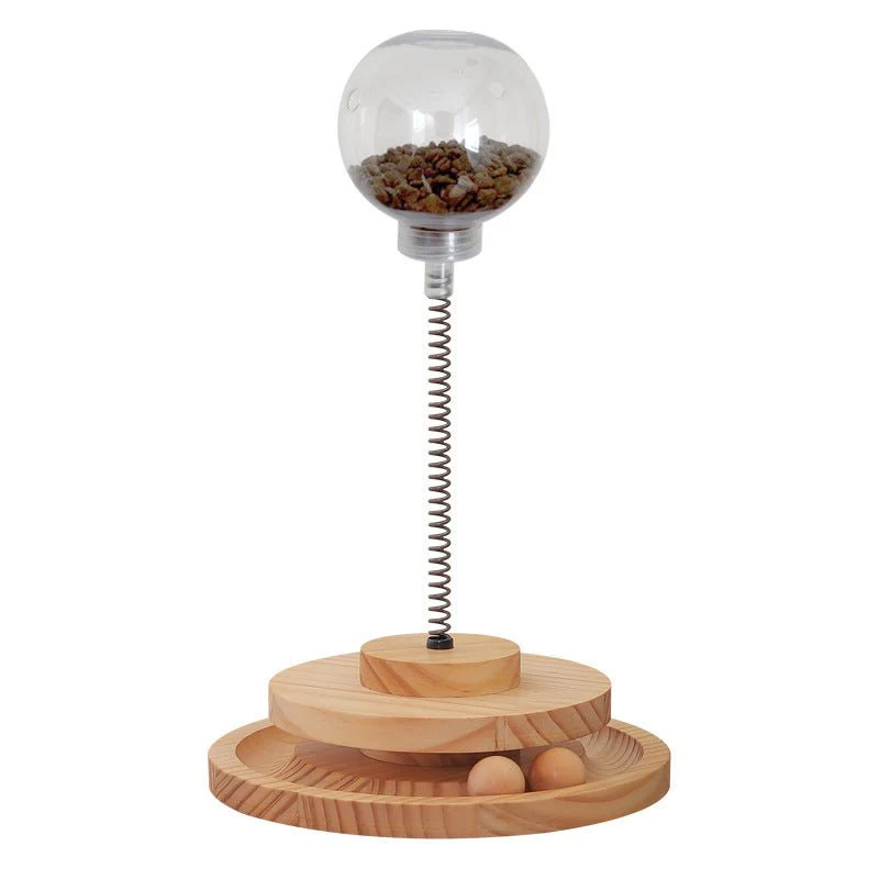Cat Treats Dispenser Toy – Catnip Spring Slow Feeder Pet Toy