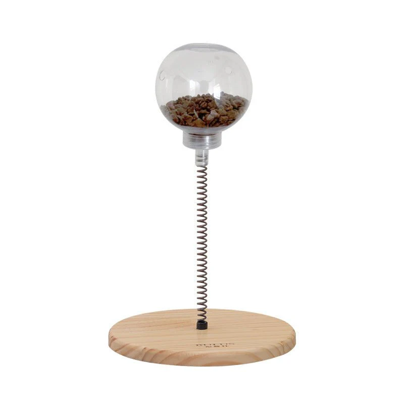 Cat Treats Dispenser Toy – Catnip Spring Slow Feeder Pet Toy