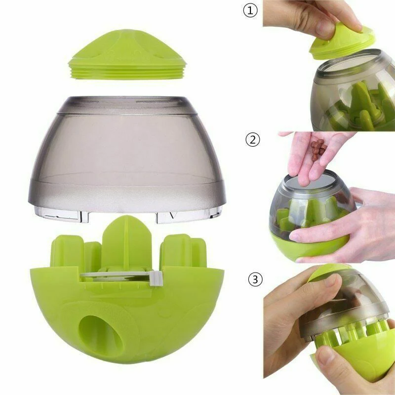 Dog Food Balls Tumbler – Interactive Pet Feeder Dispenser Toy