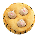 Pet Plush Spring Toy Set – 3 Spring Dolls & Durable Mat
