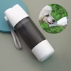 Portable Dog Water Bottle 350ml with Feeder Bowl